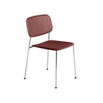 HAY Soft Edge 10 stol fall red, kromstativ