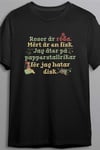 Dunken Jag äter på papperstallrikar - T-shirt (Dam,S)