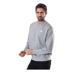 Nike BV2666 M NSW Club CRW FT Sweatshirt Mens dk Grey Heather/White 2XL