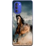 Motorola Moto G51 5G Transparent Mobilskal Springande Häst