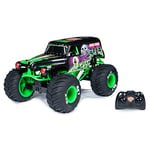 Monster Jam Official Grave Digger Remote Control Monster Truck, 1:10 Scale, with lights and sounds, for Ages 3 and Up, Various Colours, (6044994)