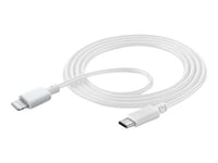 Cellularline usb-c to lightning cable 2m - white