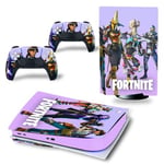 Autocollant Stickers de Protection pour Console Sony PS5 Edition Standard - - Fortnite (TN-PS5Disk-4288)