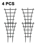 Krukspaljé, spaljé för inomhusväxter, miniplantspaljé Gör-det-själv Trädgårdsväxtstöd, överlagrat, klättring Spaljé blomstöd för krukklättring 4pcs