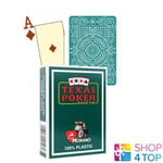 TEXAS POKER HOLD EM DARK GREEN PLAYING CARDS MODIANO JUMBO INDEX POKER SIZE NEW