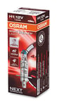 OSRAM NIGHT BREAKER LASER H1, next generation, +150% more brightness, halogen headlamp, 64150NL, 12V, passenger car, folding box (1 lamp)