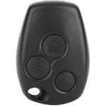 Sjlerst - Coque de clé de voiture à distance à 3 boutons adaptée pour Renault Logan Sandero Clio Fluence Vivaro Master