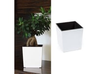 Lamela Juka Blomkruka Med Glansig Insats Vit 30X30 H:31Cm