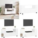 TV-skåp vit 102x34,5x43 cm konstruerat trä - TV-bänk - TV-bänkar - Home & Living