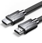 Ugreen HDMI 2.1-kabel 8K 60 Hz / 4K 120 Hz 3D 48 Gbps HDR VRR QMS ALLM eARC QFT 1,5 m - Grå (HD13570320)