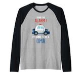 I'm Going To Be A Oma Police Car Baby Reveal Party Raglan Baseball Tee