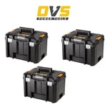 DeWalt DWST1-71195 3x Deep Tool Storage Boxes TSTAK VI (No Tote Tray & Inlay)