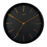 Karlsson Bell Numbers Metal Wall Clock Veggklokke KA5898BK - Unisex - 35 cm - Kvarts urverk