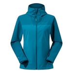 Berghaus Women's Arnaby Hooded Waterproof Jacket | Lightweight | Stretch, Deep Ocean/Jungle Jewel, 10