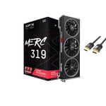 XFX Speedster MERC 319 AMD Radeon RX 6700 XT Black Gaming Graphics Card 12GB GDDR6 PCIe 4.0 DirectX 12 Triple Fans AMD RDNA 2 1x HDMI 2.1 3X DisplayPort 1.4 w/ Mytrix HDMI 2.1 Cable(4k@120Hz/8K@60Hz)