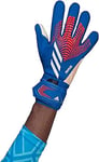 adidas Pred Gl LGE HF9736 Unisex Adult Goalkeeper Gloves White/Solred/Brcyan, 11 - EU