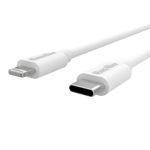 Lång USB-kabel USB-C - Lightning 2m iPhone 12 Mini vit