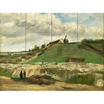 Vincent Van Gogh The Hill Of Montmartre With Stone Quarry XL Giant Panel Poster (8 Sections) Affiche