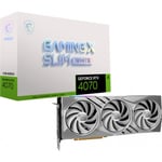 MSI GeForce RTX 4070 GAMING X SLIM WHITE 12G -grafikkort, hvid