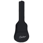 vidaXL Gitarrfodral för 4/4 klassisk gitarr svart 100x37 cm tyg 70155