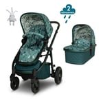 Cosatto Wow 3 pram and pushchair in Masquerade with 2 raincovers