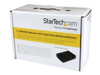StarTech.com 11 Standalone Hard Drive Duplicator with Disk Image Library Manager For Backup & Restore, Store Several Images on one 2.53.5 SATA Drive, HDDSSD Cloner, No PC Required - TAA Compliant - Harddisk-duplekser - 2 brønner (SATA-600) - for P/N: SVA12M5NA