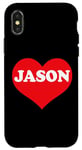 iPhone X/XS I Heart Jason, I Love Jason Custom Case