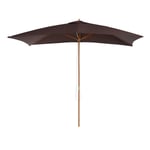 Wooden Garden Parasol Sun Shade Patio Umbrella Canopy