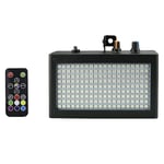 180 stroboskop blixtljus bärbar 35w rgb fjärrkontroll ljudkontroll stroboskop hastighet justerbar för scen disk -(ws)