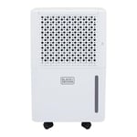 BLACK+DECKER BXEH60016GB 12L Smart Dehumidifier & Ionizer, 4 Modes, Quiet, 2.1L Water Tank, 24 Hour Timer, White