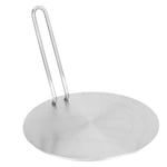 Induktionshäll Värmeledande Platta Rostfritt Stål Spishäll Värmeomvandlare Skiva Silver 20X20CM Silver 20X20CM