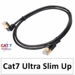 1.8m Up Câble Ethernet CAT7 10Gbps, Mini câble Lan Slim, 4.0mm diamètre, RJ45 ordinateurs portables, Modem PS 4, réseau Nipseyteko