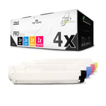 4x Ink Cartridges for OKI C822 C822CDTN C822DN C822N 44844613 - 44844616 CMYK