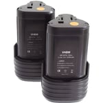 2 x Batterie de remplacement pour outils visseuse Worx WX125, WX382.2, WX382.3, WX540.3, WX677 - Remplace les modèles de batterie...