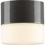 Tak- och vägglampa Opus 100/100 grå, matt opal LED 4W 2700K
