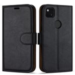 Case Collection Premium Leather Folio Cover for Google Pixel 4a Case (5.81") Magnetic Closure Full Protection Book Design Wallet Flip with [Card Slots] and [Kickstand] for Google Pixel 4a Phone Case