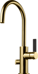 Tapwell ARM184 svart handtag (2 färger): Honey Gold/svart