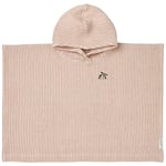 Liewood GOTS Paco Broderad Poncho Y/d Stripe Tuscany Rose / Creme De La Creme | Rosa | 1-2 years