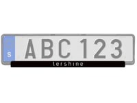 Tershine Låslist Registreringsskylt - Nummerplåtshållare