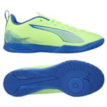 PUMA Ultra 5 Play IT Lights Out - Grön/PUMA White/Blå Barn - Inomhus (IC), storlek 35½