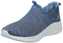 Skechers Womens Cloud Ultra Flex 3.0 Slicked Trainers Navy Mesh/Trim 4.5 (37.5)