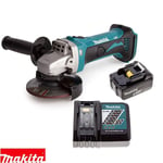 Makita DGA452Z 18v 115mm LXT Angle Grinder With 1 x 5.0Ah Battery & Charger