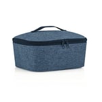 reisenthel coolerbag XL twist silver - Sac isotherme XL en tissu polyester de haute qualité - Idéal pour les pique-niques, les courses et les déplacements, Couleur:twist blue