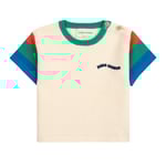 Bobo Choses Color Block Baby Stickad T-shirt Offwhite |  | 9 months