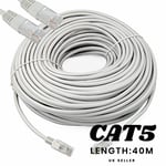 Ethernet Cable Cat5e RJ45 Network Lan Patch Lead for PC to PC CCTV Camera UK 40m