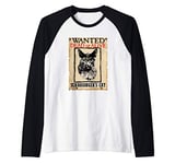 Wanted Dead Or Alive Schrodingers Cat - Funny Saying Gift Raglan Baseball Tee