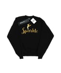 Disney Girls Princess Tinker Bell Sparkle Time Sweatshirt (Black) - Size 5-6Y