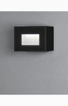 Konstsmide Chieri seinälyhty 4W  LED Suorakulmainen musta
