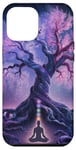 Chakra Méditation Arbre Nature Univers Éléments Coque pour iPhone 12 Pro Max