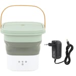 Eosnow - Machine à laver portable,Lave-linge portable pliable, mini lave-linge, grande capacité, faible bruit, pour la maison 100-240V,Vert + blanc,
